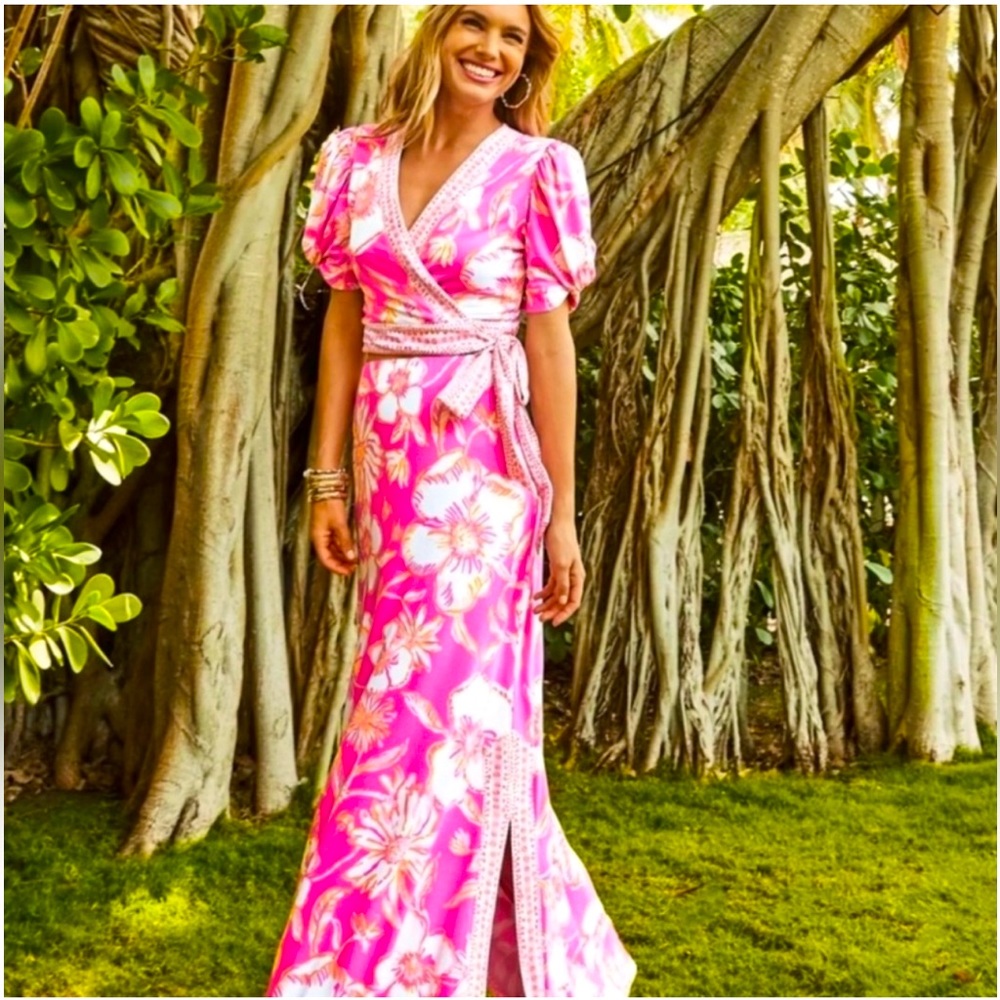 NWT Lilly Pulitzer Sailynn Maxi set top Small bottom XS